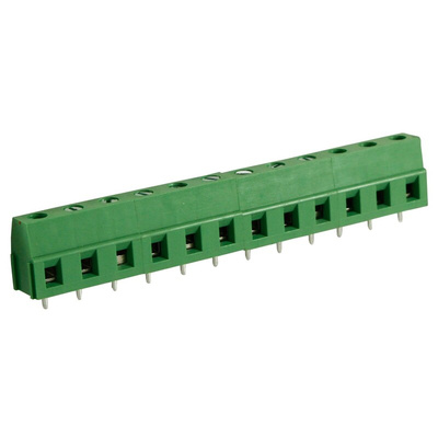 RS PRO PCB Terminal Block, 12-Contact, 7.5mm Pitch, Through Hole Mount, 1-Row, Screw Termination