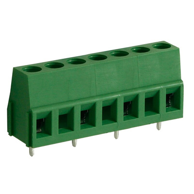 RS PRO PCB Terminal Block, 4-Contact, 10mm Pitch, Through Hole Mount, 1-Row, Screw Termination