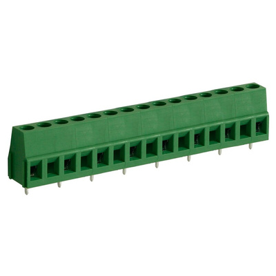 RS PRO PCB Terminal Block, 8-Contact, 10mm Pitch, Through Hole Mount, 1-Row, Screw Termination