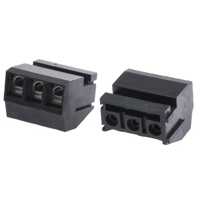 RS PRO PCB Terminal Block, 3-Contact, 5mm Pitch, Through Hole Mount, 1-Row, Screw Termination