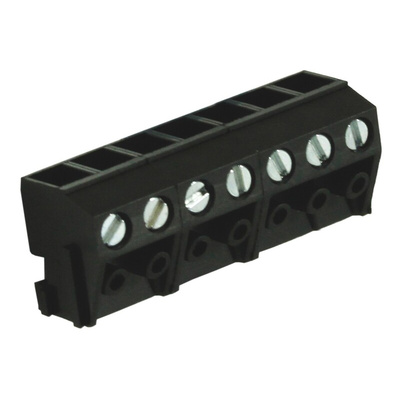 RS PRO PCB Terminal Block, 7-Contact, 5mm Pitch, Through Hole Mount, 1-Row, Screw Termination
