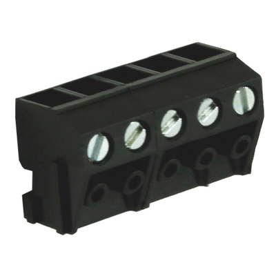 RS PRO PCB Terminal Block, 5-Contact, 5mm Pitch, Through Hole Mount, 1-Row, Screw Termination