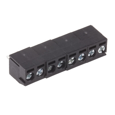 RS PRO PCB Terminal Block, 8-Contact, 3.5mm Pitch, Through Hole Mount, 1-Row, Screw Termination