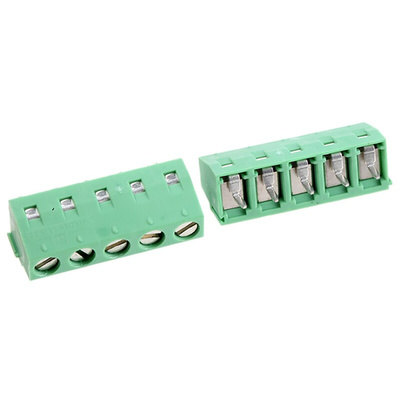 Phoenix Contact MKDSN 1.5/5-5.08 Series PCB Terminal Block, 5.08mm Pitch, Through Hole Mount, Solder Termination