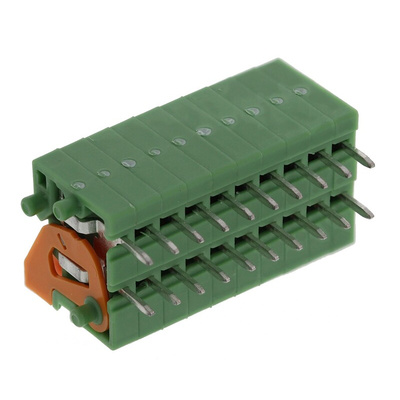 Phoenix Contact FFKDS/H-2.54 Series PCB Terminal Block, 2.54mm Pitch, Through Hole Mount, Solder Termination