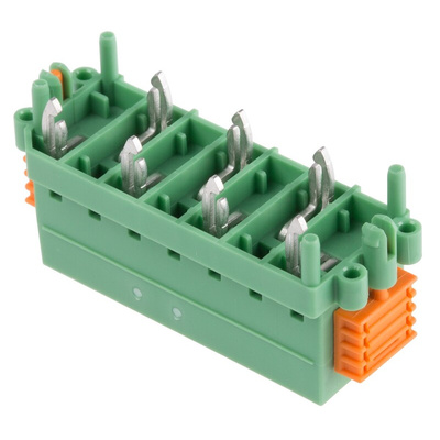 Phoenix Contact SDC 2.5/ 7-PV-5.0-ZB Series PCB Terminal Block, 7-Contact, 5mm Pitch, Through Hole Mount, 1-Row, Screw