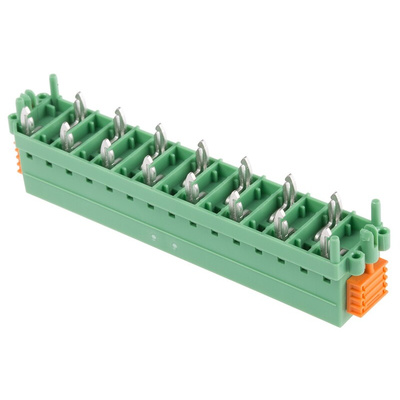 Phoenix Contact SDC 2.5/15-PV-5.0-ZB Series PCB Terminal Block, 15-Contact, 5mm Pitch, Through Hole Mount, 1-Row, Screw