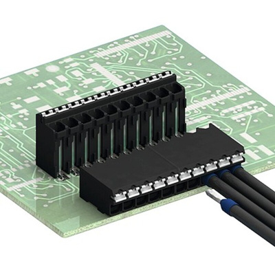 Phoenix Contact SPT-SMD 1.5/ 3-V-5.0 R32 Series PCB Terminal Block, 3-Contact, 5mm Pitch, Surface Mount, 1-Row, Solder