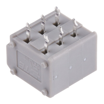 TE Connectivity PCB Terminal Block, 3-Contact, 3.81mm Pitch, Through Hole Mount, 1-Row, Solder Termination
