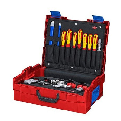 Knipex 25 Piece Plumbing Tool Kit with Case, VDE Approved