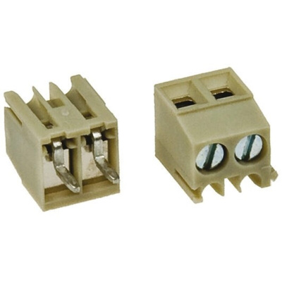 Wieland 8593 Series PCB Terminal Block, 4-Contact, 3.5mm Pitch, Through Hole Mount, 1-Row, Screw Termination