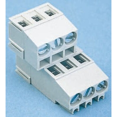 Wieland 8291 Series PCB Terminal Block, 4-Contact, 5.08mm Pitch, Through Hole Mount, 2-Row, Screw Termination
