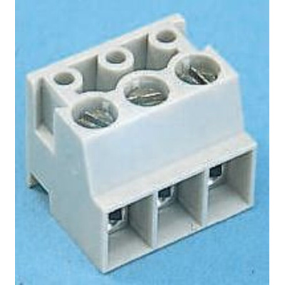 Wieland 8142 Series PCB Terminal Block, 2-Contact, 5mm Pitch, Cable Mount, 1-Row, Screw Termination