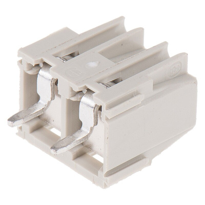 Wieland 8292 Series PCB Terminal Block, 2-Contact, 5.08mm Pitch, Through Hole Mount, 1-Row, Screw Termination