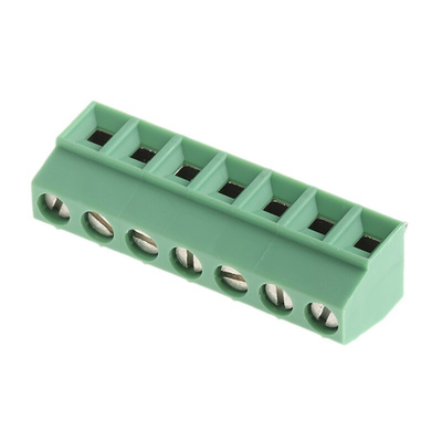 Phoenix Contact MKDS 1/7-3.81 Series PCB Terminal Block, 7-Contact, 3.81mm Pitch, Through Hole Mount, 1-Row, Screw