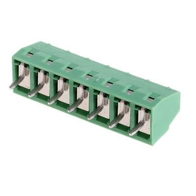 Phoenix Contact MKDS 1/7-3.81 Series PCB Terminal Block, 7-Contact, 3.81mm Pitch, Through Hole Mount, 1-Row, Screw