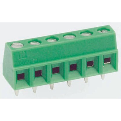 Phoenix Contact MKDS 1/9-3.81 Series PCB Terminal Block, 9-Contact, 3.81mm Pitch, Through Hole Mount, 1-Row, Screw