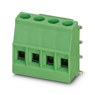 Phoenix Contact PCB Terminal Block, 5mm Pitch, Through Hole Mount, 1-Row