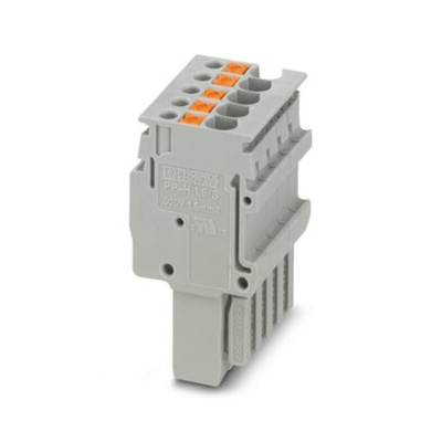 Phoenix Contact Plug In Block, 3.5mm Pitch, Plug-In, 1-Row