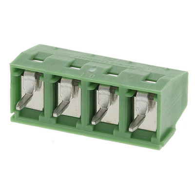 Phoenix Contact MKDSN 1.5/4-5.08 Series PCB Terminal Block, 4-Contact, 5.08mm Pitch, Through Hole Mount, 1-Row, Screw