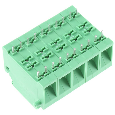 Phoenix Contact KDS10 Series PCB Terminal Block, 1-Contact, 10mm Pitch, Through Hole Mount, 1-Row, Screw Termination
