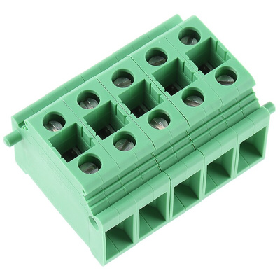 Phoenix Contact KDS10 Series PCB Terminal Block, 1-Contact, 10mm Pitch, Through Hole Mount, 1-Row, Screw Termination