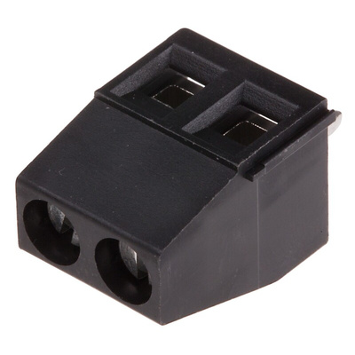 Phoenix Contact MKDS 1.5/2 HT BK Series PCB Terminal Block, 5mm Pitch, Through Hole Mount, Solder Termination
