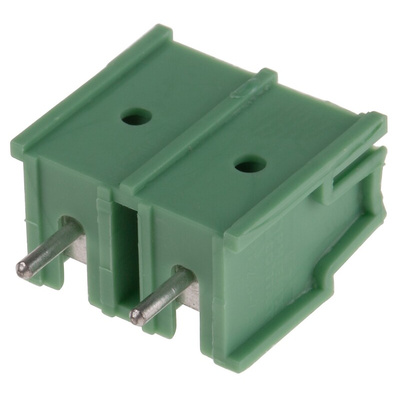 Phoenix Contact PT 2.5/2-7.5-H Series PCB Terminal Block, 7.5mm Pitch, Through Hole Mount, Screw Termination