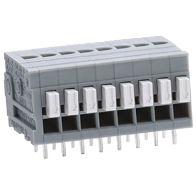 Sato Parts PCB Terminal Block, 2-Contact, 2.54mm Pitch, Through Hole Mount, 1-Row, Solder Termination