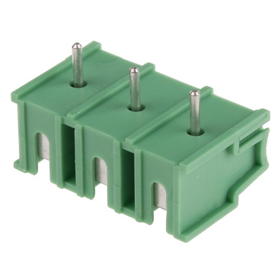 Phoenix Contact PT 2.5/ 3-7.5-V Series PCB Terminal Block, 7.5mm Pitch, Through Hole Mount, 1-Row, Screw Termination