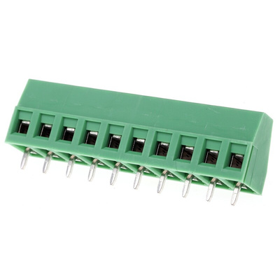 Phoenix Contact MKDS 1.5/10-5.08 Series PCB Terminal Block, 10-Contact, 5.08mm Pitch, Through Hole Mount, 1-Row, Screw