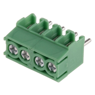 Phoenix Contact COMBICON COMPACT PT Series PCB Terminal Block, 3.5mm Pitch, Through Hole Mount, Solder Termination