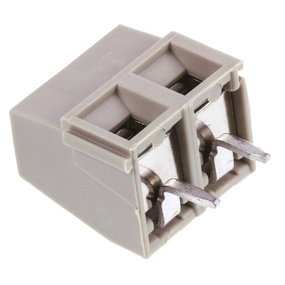 TE Connectivity Buchanan Series PCB Terminal Block, 2-Contact, 5mm Pitch, Through Hole Mount, 1-Row, Screw Termination
