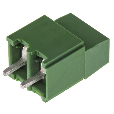 TE Connectivity Buchanan Series PCB Terminal Block, 2-Contact, 5.08mm Pitch, Through Hole Mount, 1-Row, Screw
