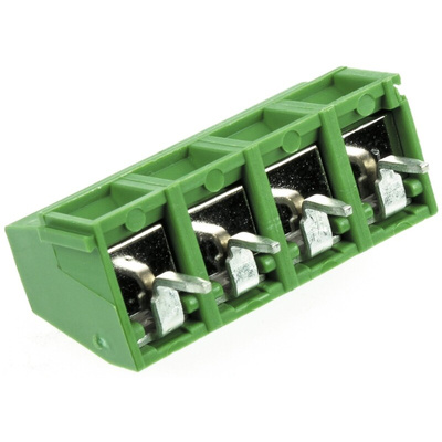 TE Connectivity Buchanan Series PCB Terminal Block, 4-Contact, 5.08mm Pitch, Through Hole Mount, 1-Row, Screw