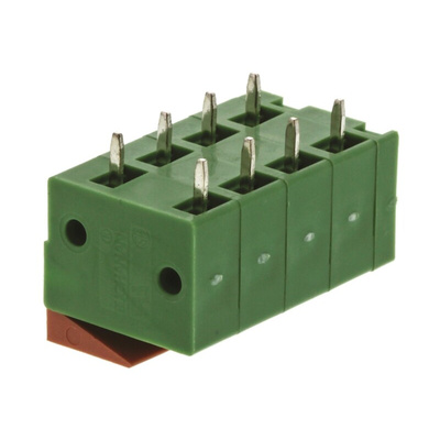 TE Connectivity Buchanan Series PCB Terminal Block, 4-Contact, 5mm Pitch, Through Hole Mount, 1-Row, Screw Termination