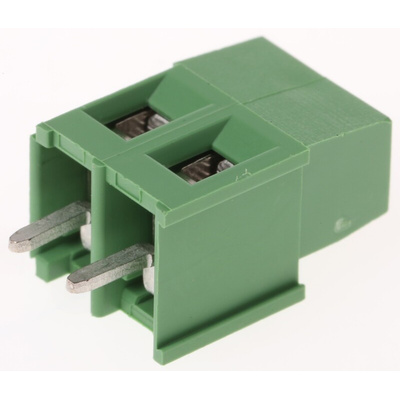 TE Connectivity Buchanan Series PCB Terminal Block, 2-Contact, 5mm Pitch, Through Hole Mount, 1-Row, Screw Termination