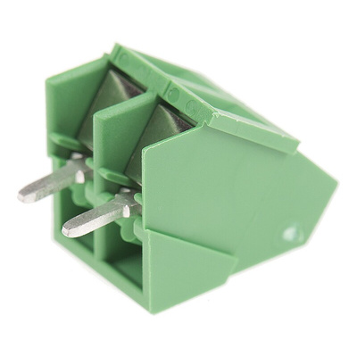 TE Connectivity Buchanan Series PCB Terminal Block, 2-Contact, 5.08mm Pitch, Through Hole Mount, 1-Row, Screw