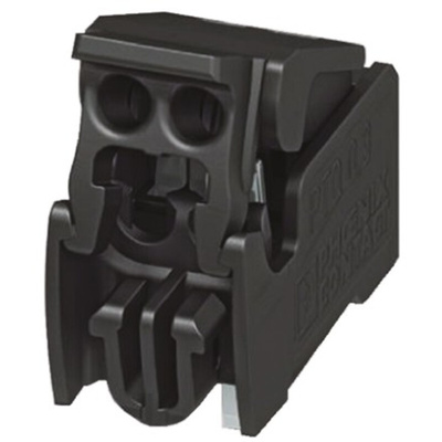 Phoenix Contact PTQ 0.3/2-2.5 THR R32 Series PCB Terminal Block, 2-Contact, 2.5mm Pitch, Through Hole Mount, 1-Row,