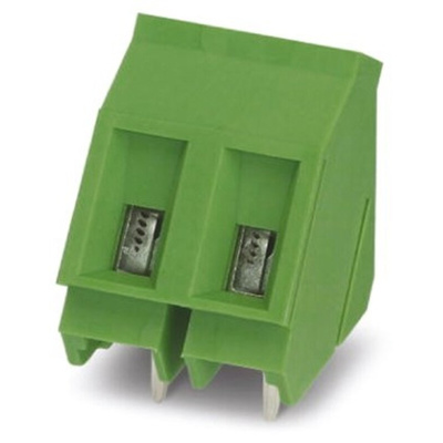 Phoenix Contact GSMKDS 3/2-7.62 Series PCB Terminal Block, 2-Contact, 7.62mm Pitch, Through Hole Mount, 1-Row, Screw