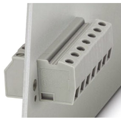 Phoenix Contact HDFK4 GNYE Series PCB Terminal Block, 1-Contact, Plug-In, 1-Row, Screw Termination