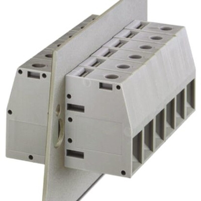 Phoenix Contact HDFK 50 Series Feed Through Terminal Block, 1-Contact, 18.8mm Pitch, Plug-In, 1-Row, Screw Termination