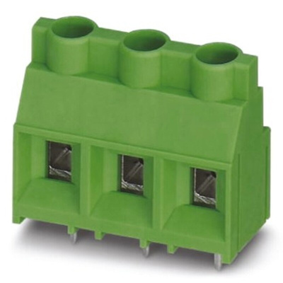 Phoenix Contact MKDS 5/3-9.5 Series PCB Terminal Block, 3-Contact, 9.52mm Pitch, Through Hole Mount, 1-Row, Screw