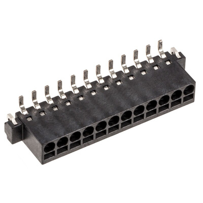 Harting Har-Flexicon Series PCB Terminal Block, 12-Contact, 2.54mm Pitch, Surface Mount, 1-Row, Screw Termination