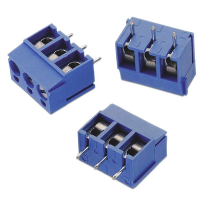 Wurth Elektronik 101 Series PCB Terminal Block, 2-Contact, 5mm Pitch, Through Hole Mount, 1-Row, Solder Termination