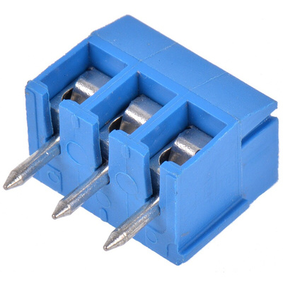 Wurth Elektronik 1031 Series PCB Terminal Block, 3-Contact, 3.5mm Pitch, Through Hole Mount, 1-Row, Solder Termination
