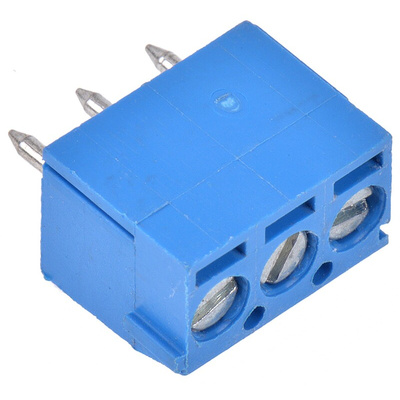 Wurth Elektronik 1031 Series PCB Terminal Block, 3-Contact, 3.5mm Pitch, Through Hole Mount, 1-Row, Solder Termination