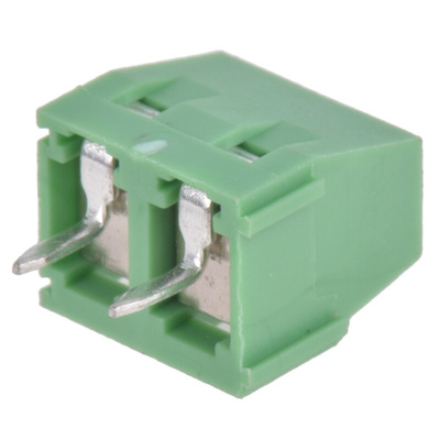 Wurth Elektronik 213 Series PCB Terminal Block, 2-Contact, 5mm Pitch, Through Hole Mount, 1-Row, Solder Termination