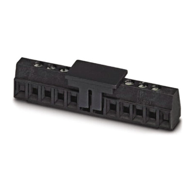 Phoenix Contact MKDS 1/ 3-3.81 SMD BK Series PCB Terminal Block, 3-Contact, 3.81mm Pitch, Screw Termination
