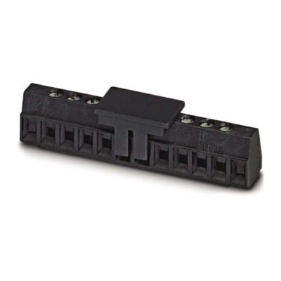 Phoenix Contact MKDS 1/ 4-3.81 SMD BK Series PCB Terminal Block, 4-Contact, 3.81mm Pitch, Screw Termination